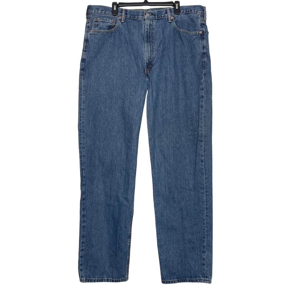 Levis 550 Relaxed Fit Tapered Mens 42x36 100% Cotton Med Wash Denim Blue Jeans